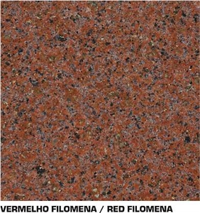 Vermelho Filomena Granite Slabs & Tiles, Brazil Red Granite
