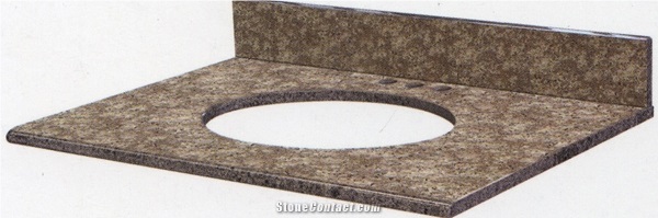 G608 Snow Plum Granite Vanity Top