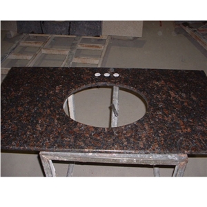 Tan Brown Granite Bathroom Vanity Top