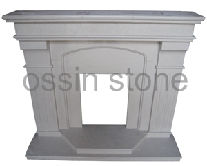 White Marble Fireplace Mantel