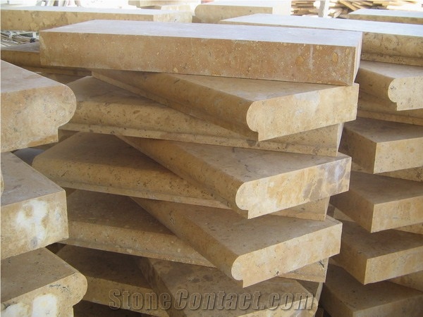 Yellow Limestone Swimming Pool Border