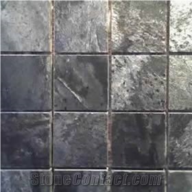 Silver Nickel Quartzite Mosaic