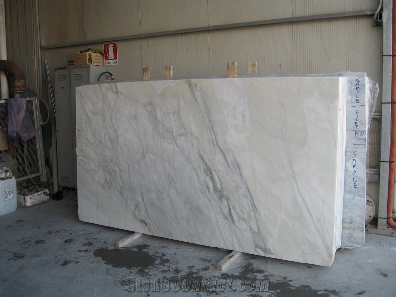 Calacatta Bluish Marble Tiles & Slabs, Italy White Marble Polished Floor Tiles, Wall Tiles