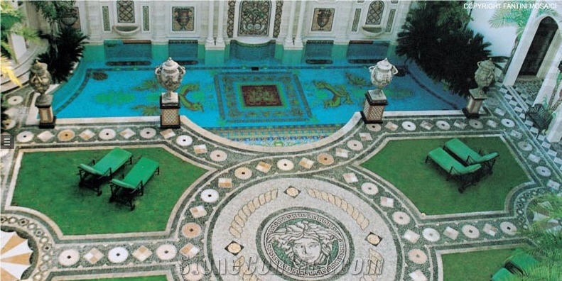Pebble Stone Pool Mosaic