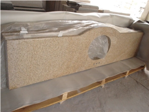 G682 Granite Kitchen Countertops, Yellow Granite Kitchen Countertops