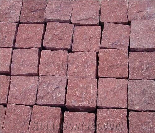 Red Porphyry Cubes