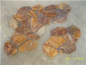 Yellow Slate on Mesh