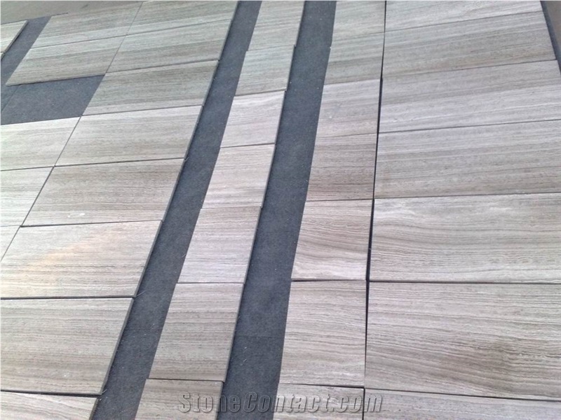 Grey Wood Grain Marble Slabs & Tiles