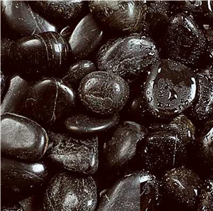 Black Polished Pebbles