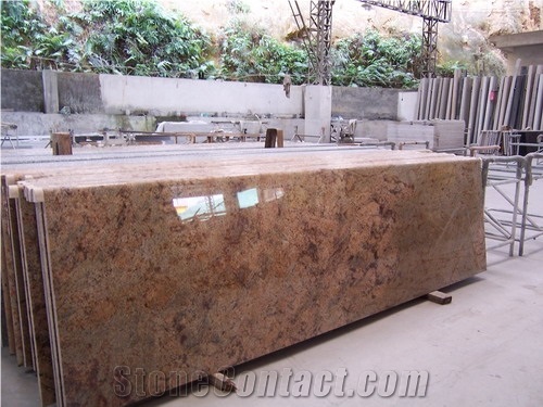 Golden Beach Granite Countertops, Yellow Granite Countertops