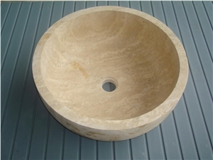 Beige Travertine Sinks,Basin