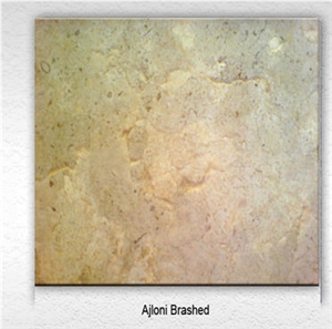 Ajloun Sahara Limestone Brushed Slabs & Tiles, Jordan Yellow Limestone Ajloun Sahara Limestone Brushed Slabs & Tiles, Jordan Yellow Limestone