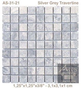 Silver Travertine Light Mosaic Silver Travertine Light Mosaic
