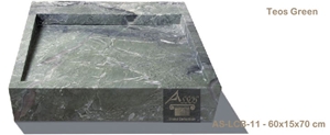 Teos Green Marble Sinks & Basins