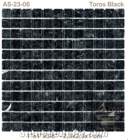 Toros Black Marble Mosaic