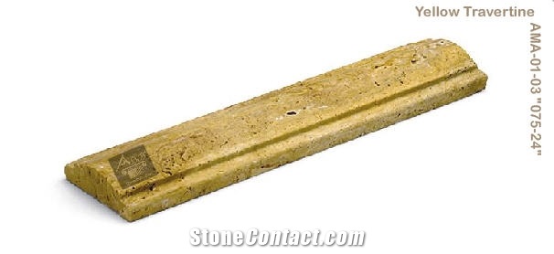 Yellow Light Travertine Molding