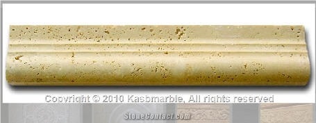 Beige Travertine Double Ogee Moulding