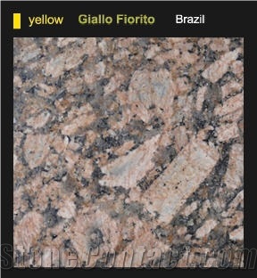 Giallo Fiorito Granite Slabs & Tiles, Brazil Yellow Granite