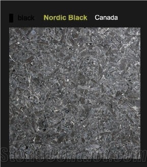 Nordic Black Granite Slabs & Tiles, Canada Black Granite