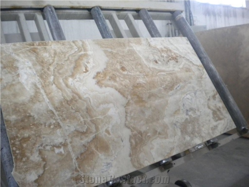 Honey Onyx Crema Slab, Turkey Brown Onyx