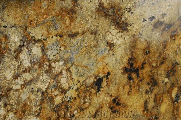 Golden Persa Granite Slabs & Tiles, Brazil Yellow Granite