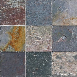 Indian Multicolor Slate Slabs & Tiles
