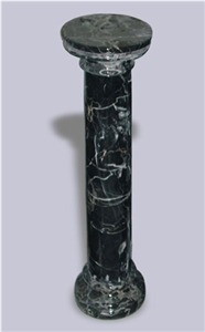 Black Marquina Marble Columns