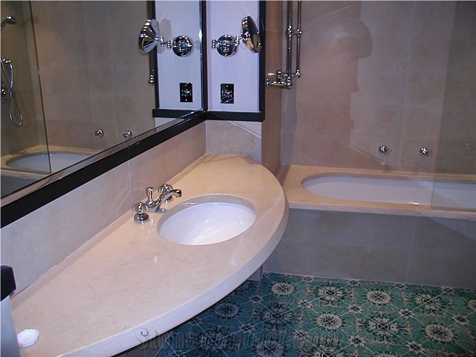 Botticino Classico Marble Vanity Top