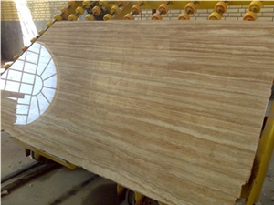 Cream Caramel Travertine Slabs, Iran Beige Travertine Cream Caramel Travertine Slabs, Iran Beige Travertine