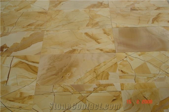 Teak Wood Marble Slabs & Tiles