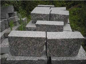 G352 Red Granite Cobble Stone
