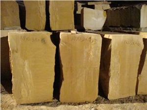 China Yellow Sandstone Block