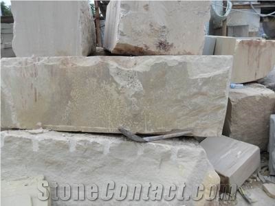 Wood Yellow Sandstone Block