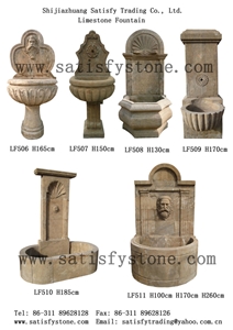 Beige Limestone Fountain
