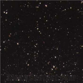 Black Galaxy Granite Slabs & Tiles, India Black Granite