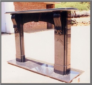 Black Granite Fireplace Mantels