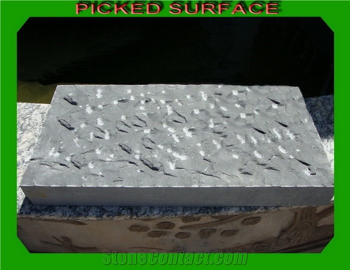 Picked Surface Viet Nam Grey Basalt Tile