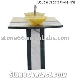 Onyx Pedestal Vanity Top