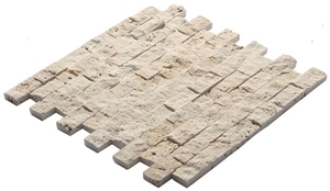 Classic Travertine Split Face Mosaic