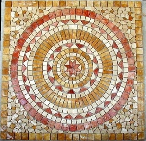 Travertine and Marble Hubs, Stone Medallions Travertine and Marble Hubs, Stone Medallions