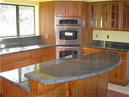 Grey Granite Kitchen Countertops