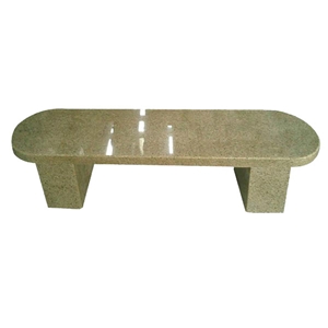 Yellow Granite Outdoor Bench