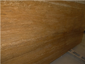 Yellow Travertine Slabs, Travertino Amarillo