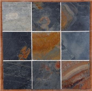 Jack Multi Slate, Jak Multicolor Slate Tile