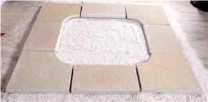 Tandur Yellow Limestone Pool Coping