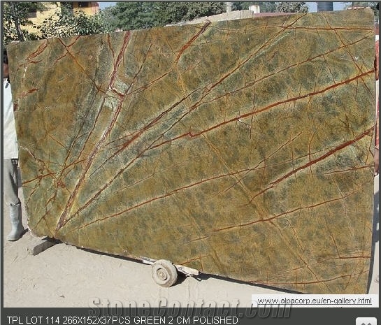 Rain Forest Green Marble Slab