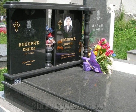 Absolute Black Granite Monuments, Tombstones