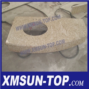 Chinese Yellow Granite Washroom Vanity, Chrysanthemum Yellow Granite Bath Tops Chinese Yellow Granite Washroom Vanity, Chrysanthemum Yellow Granite Bath Tops