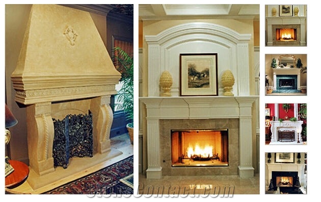 Limestone Fireplaces