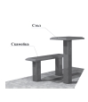 China Black Granite Urn,Vase,Bench, Shanxi Black Granite Urn